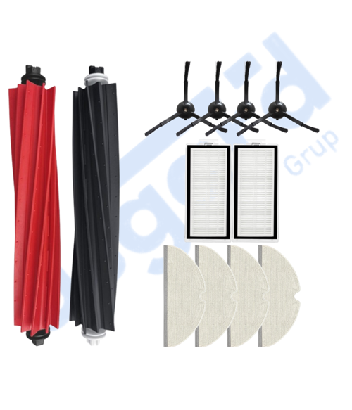 ROBOROCK Q8 MAX , Q8 MAX+ UYUMLU 1 Ana Fırça 4 Yan Fırça 2 Filtre 4 Mop