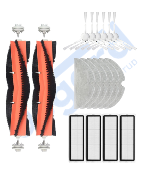 Xiaomi 1C,2C,Mop 2 Uyumlu 2 Ana Fırça 6 Yan Fırça 4 Filtre 6 Mop