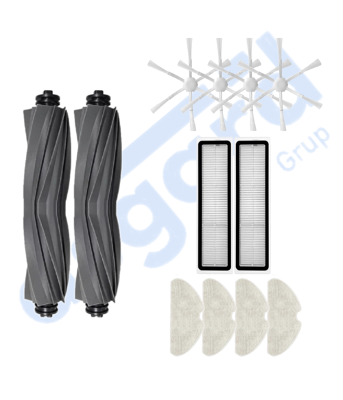 DREAME D10S, D10S PRO, D9 MAX GEN 2 UYUMLU 2 Ana Fırça 4 Yan Fırça 2 Filtre 4 Mop