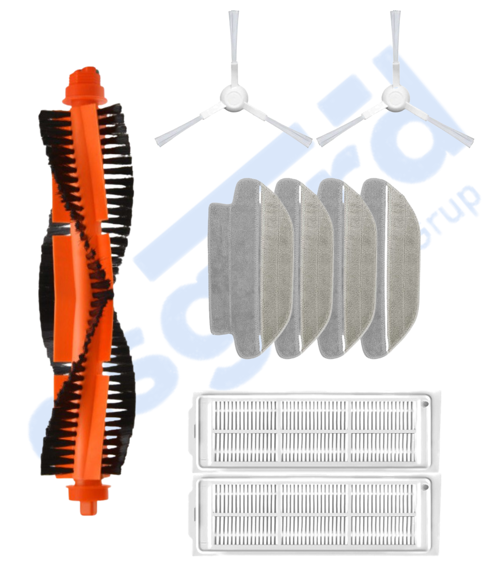VİOMİ MOP PRO, 3C ,3C PLUS Uyumlu 1 Ana Fırça 2 Yan Fırça 2 Filtre 4 Mop