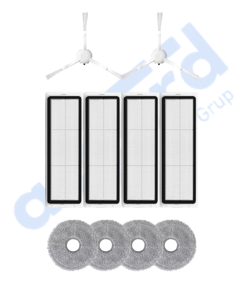 XİAOMİ S10+ , S20+ , X10+ , X20+ Uyumlu 2 Yan Fırça 4 Filtre 4 Mop