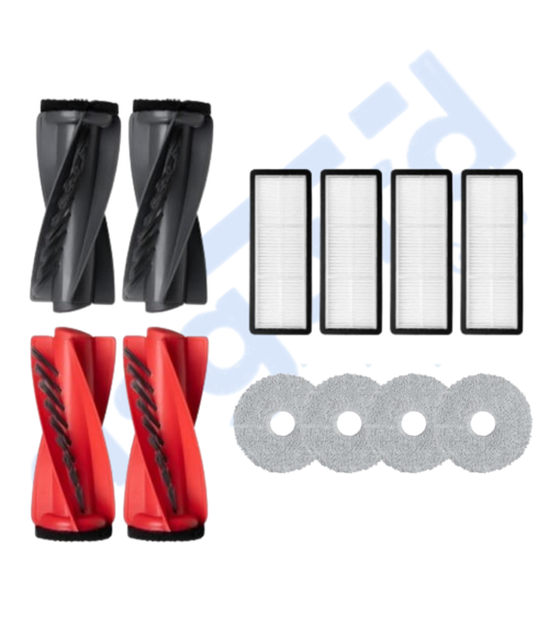 Roborock Qrevo Curv Uyumlu 2 Ana Fırça 4 Filtre 4 Mop