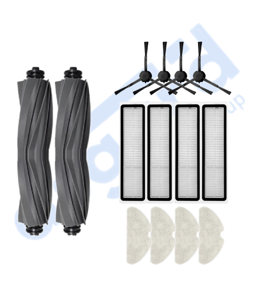 DREAME D10S, D10S PRO, D9 MAX GEN 2 UYUMLU 2 Ana Fırça 4 Yan Fırça 4 Filtre 4 Mop
