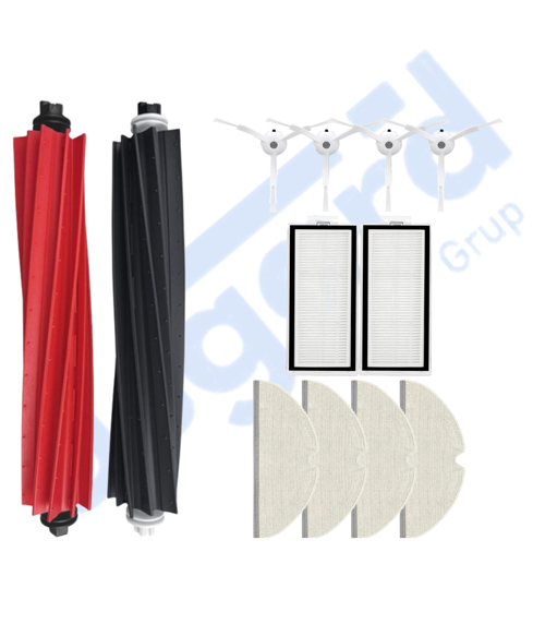 ROBOROCK Q5, Q5+, Q5 PRO,Q5 PRO+ UYUMLU 1 Ana Fırça 4 Yan Fırça 2 Filtre 4 Mop