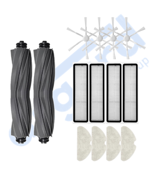 DREAME D10S, D10S PRO, D9 MAX GEN 2 UYUMLU 2 Ana Fırça 4 Yan Fırça 4 Filtre 4 Mop