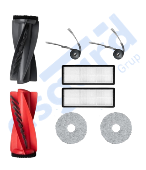 Roborock Qrevo Curv Uyumlu 1 Ana Fırça 2 Yan Fırça 2 Filtre 2 Mop