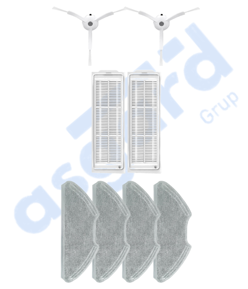 Xiaomi Mop 2 Pro (MJST1SHW) -Mop 2 Lite Uyumlu 2 Yan Fırça 2 Filtre 4 Mop