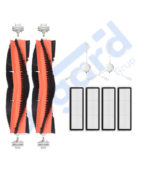 Xiaomi 1C,2C,Mop 2 Uyumlu 2 Ana Fırça 2 Yan Fırça 4 Filtre