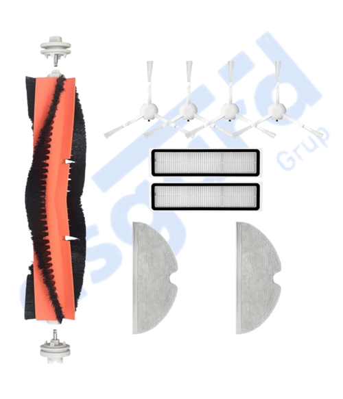 Dreame D9,D9 Max,L10 Pro,D9 Pro Uyumlu 1 Ana Fırça 4 Yan Fırça 2 Filtre 2 Mop