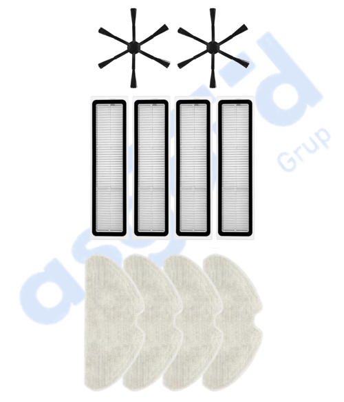 Dreame D10S, D10S PRO, D9 MAX GEN2 Uyumlu 2 Yan Fırça 4 Filtre 4 Mop