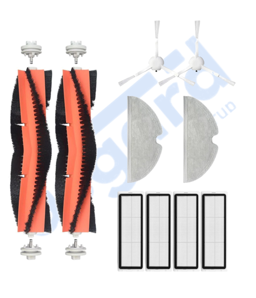 Dreame F9 - Z10 Pro Uyumlu 2 Ana Fırça 2 Yan Fırça 4 Filtre 2 Mop