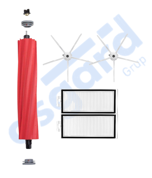 ROBOROCK Q7 , Q7+ , Q7 MAX , Q7 MAX+ Uyumlu 1 Ana Fırça 2 Yan Fırça 2 Filtre