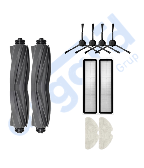 DREAME D10S, D10S PRO, D9 MAX GEN 2 UYUMLU 2 Ana Fırça 4 Yan Fırça 2 Filtre 2 Mop