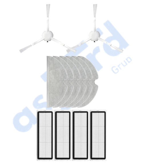 Dreame F9 - Z10 Pro Uyumlu 2 Yan Fırça 4 Filtre 6 Mop