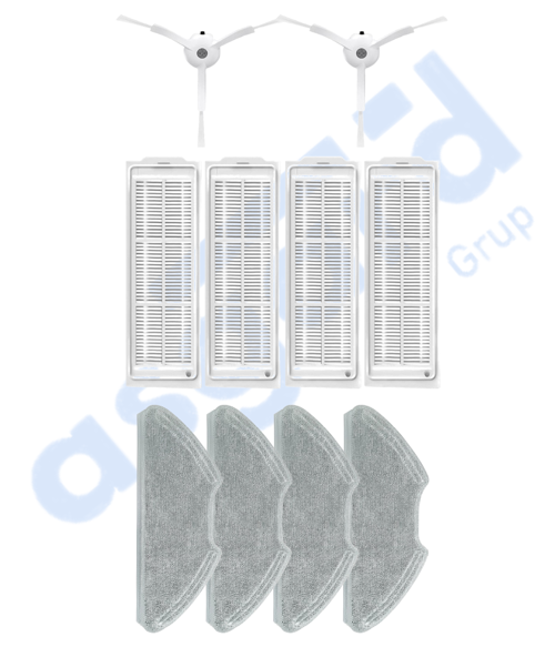 Xiaomi Mop 2 Pro (MJST1SHW) -Mop 2 Lite Uyumlu 2 Yan Fırça 4 Filtre 4 Mop