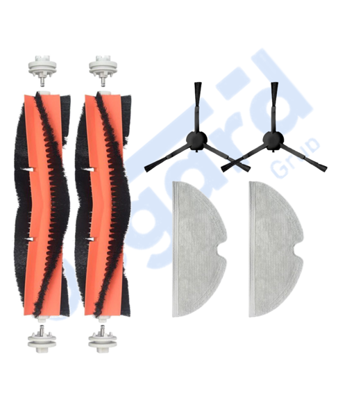 Dreame F9 - Z10 Pro Uyumlu 2 Ana Fırça 2 Yan Fırça 2 Mop