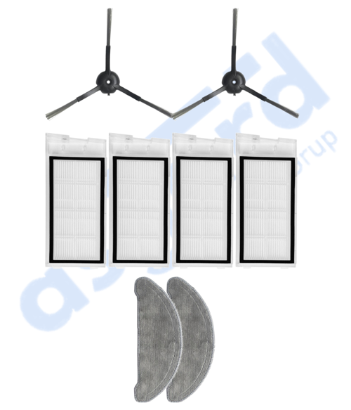 Roidmi Eve - Eve Plus Uyumlu 2 Yan Fırça 4 Filtre 2 Mop