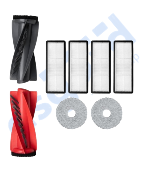 Roborock Qrevo Curv Uyumlu 1 Ana Fırça 4 Filtre 2 Mop