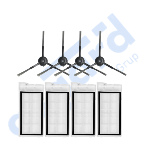 Roidmi Eve - Eve Plus Uyumlu 4 Yan Fırça 4 Filtre