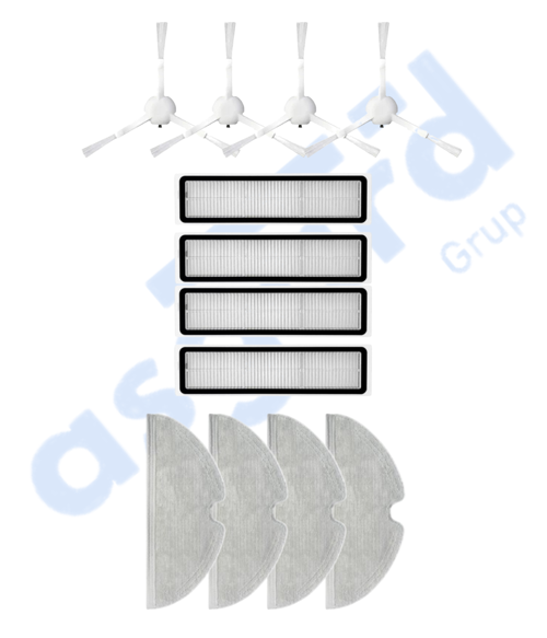 Dreame D9,D9 Max,L10 Pro,D9 Pro Uyumlu 4 Yan Fırça 4 Filtre 4 Mop