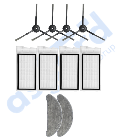Roidmi Eve - Eve Plus Uyumlu 4 Yan Fırça 4 Filtre 2 Mop