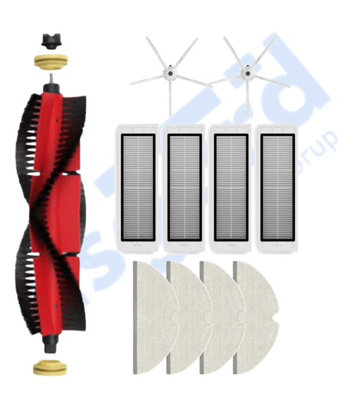 ROBOROCK S50 – S55 –S5 MAX – S6 – S6 MAXV Uyumlu 1 Ana Fırça 2 Yan Fırça 4 Filtre 4 Mop