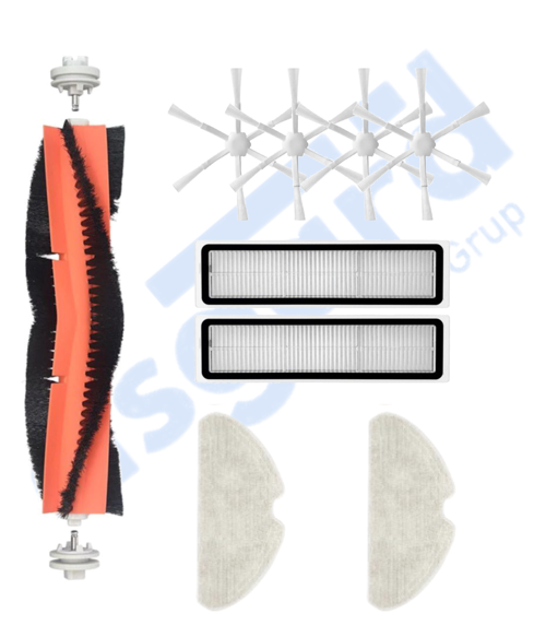 Dreame D10S, D10S PRO, D9 MAX GEN2 Uyumlu 1 Ana Fırça 4 Yan Fırça 2 Filtre 2 Mop
