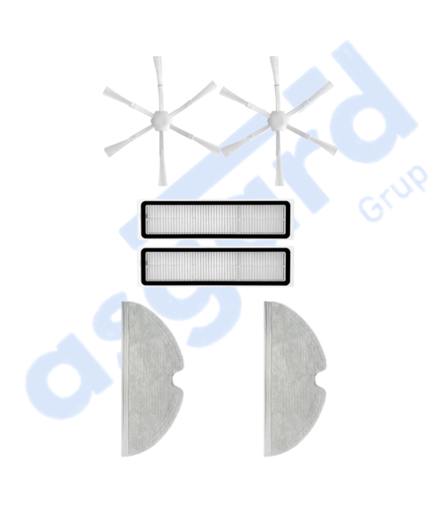 Dreame D9,D9 Max,L10 Pro,D9 Pro Uyumlu 2 Yan Fırça 2 Filtre 2 Mop