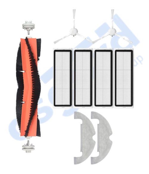 DREAME D10 PLUS – D10S PLUS – D10 PLUS GEN 2 UYUMLU 1 Ana Fırça 2 Yan Fırça 4 Filtre 2 Mop