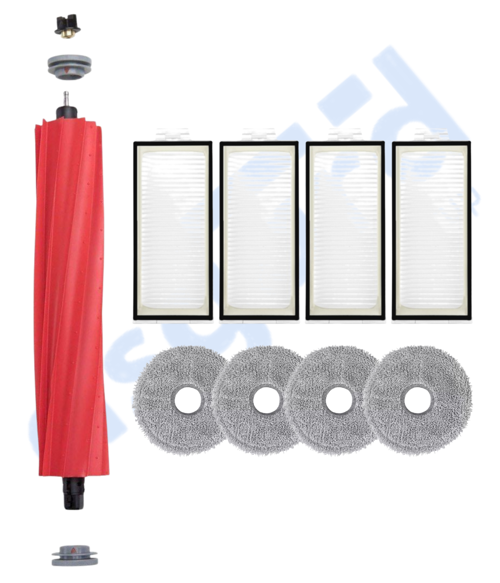 Roborock Q REVO PRO-S-MAXV Uyumlu 1 Ana Fırça 4 Filtre 4 Mop