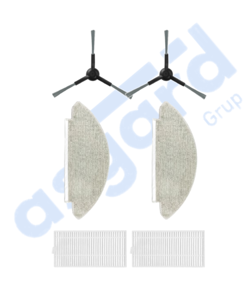 VİOMİ V5 – V5 PRO – ALPHA 2 PRO Uyumlu 2 Yan Fırça 2 Filtre 2 Mop