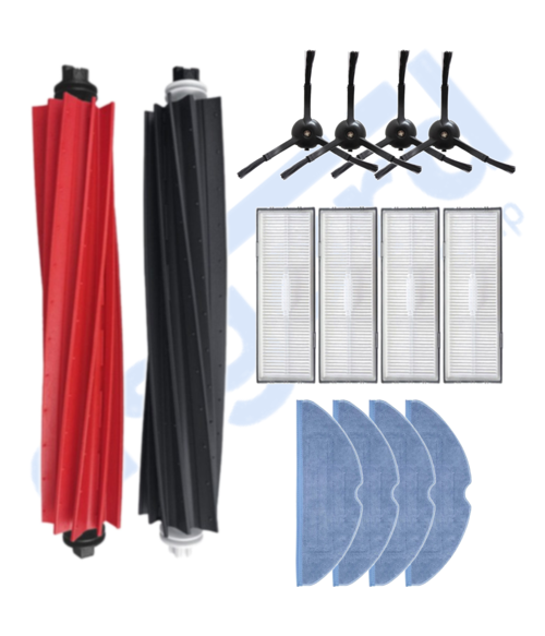 ROBOROCK S8 , S8+ ,S8 PRO-PRO ULTRA UYUMLU 1 Ana Fırça 4 Yan Fırça 4 Filtre 4 Mop