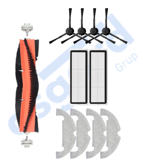DREAME D10 PLUS – D10S PLUS – D10 PLUS GEN 2 UYUMLU 1 Ana Fırça 4 Yan Fırça 2 Filtre 4 Mop