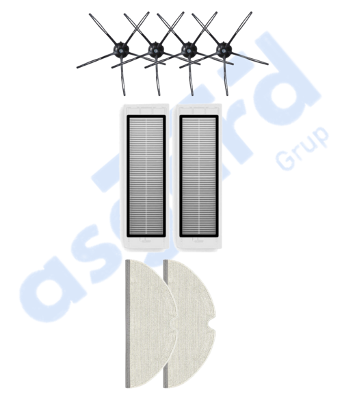 ROBOROCK S50 – S55 –S5 MAX – S6 – S6 MAXV Uyumlu 4 Yan Fırça 2 Filtre 2 Mop
