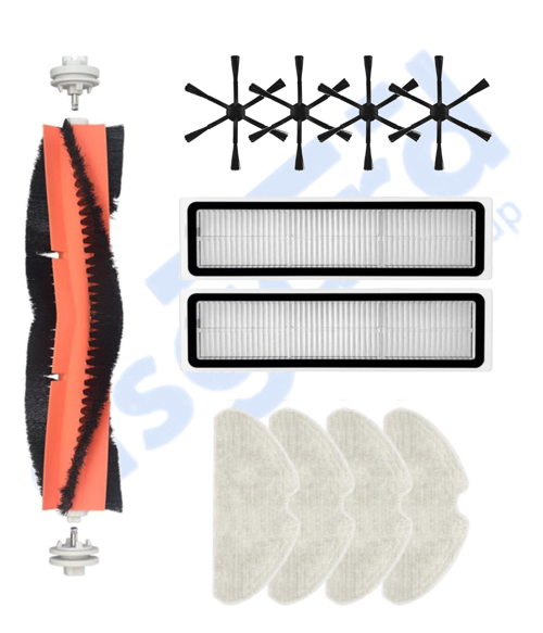 Dreame D10S, D10S PRO, D9 MAX GEN2 Uyumlu 1 Ana Fırça 4 Yan Fırça 2 Filtre 4 Mop