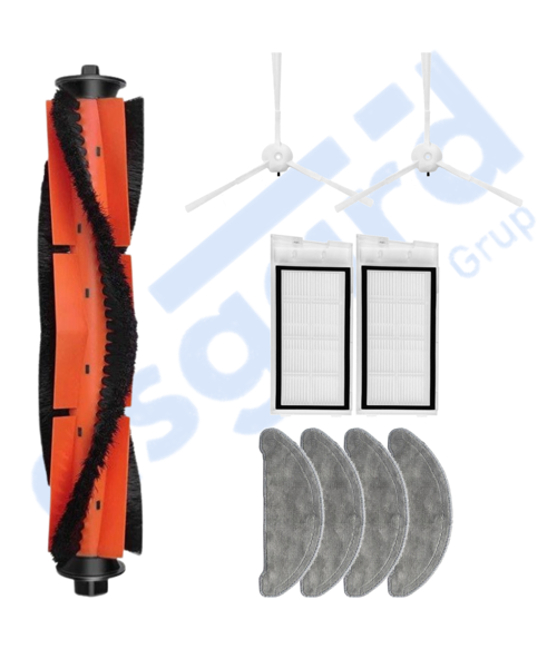 Roidmi Eve - Eve Plus Uyumlu 1 Ana Fırça 2 Yan Fırça 2 Filtre 4 Mop