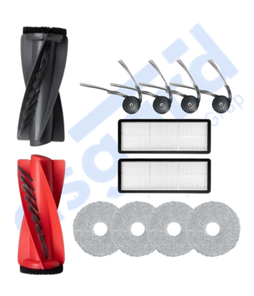 Roborock Qrevo Curv Uyumlu 1 Ana Fırça 4 Yan Fırça 2 Filtre 4 Mop