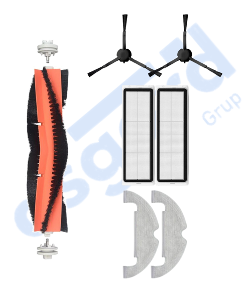 DREAME D10 PLUS – D10S PLUS – D10 PLUS GEN 2 UYUMLU 1 Ana Fırça 2 Yan Fırça 2 Filtre 2 Mop
