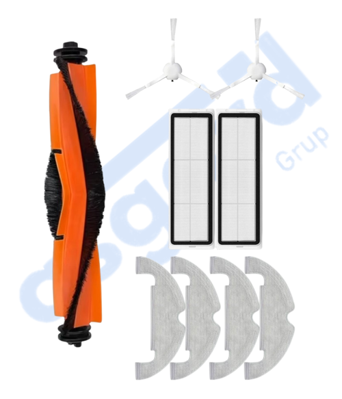 DREAME D10 PLUS – D10S PLUS – D10 PLUS GEN 2 UYUMLU 1 Ana Fırça 2 Yan Fırça 2 Filtre 4 Mop