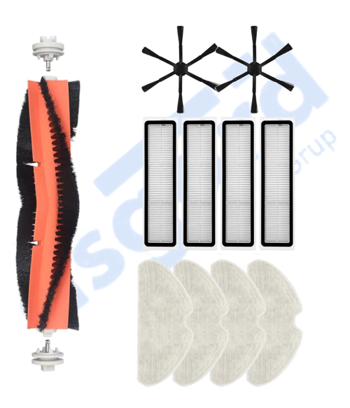 Dreame D10S, D10S PRO, D9 MAX GEN2 Uyumlu 1 Ana Fırça 2 Yan Fırça 4 Filtre 4 Mop