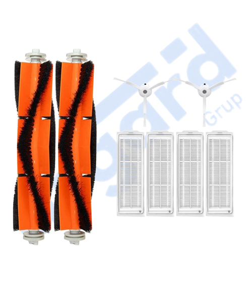 Xiaomi Mop 2 Pro (MJST1SHW) -Mop 2 Lite Uyumlu 2 Ana Fırça 2 Yan Fırça 4 Filtre