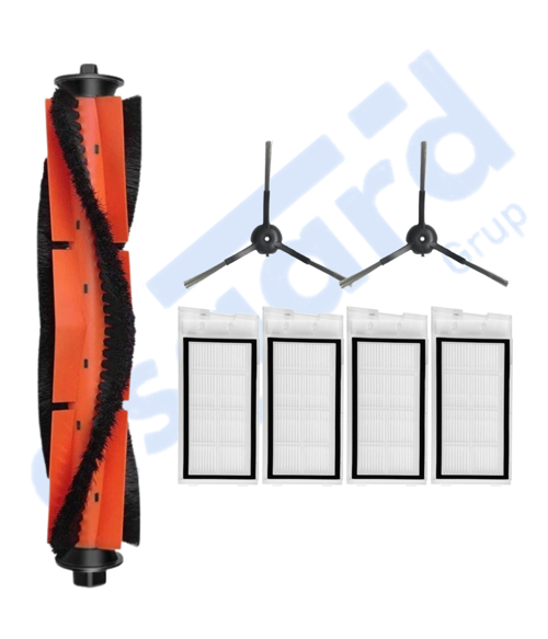 Roidmi Eve - Eve Plus Uyumlu 1 Ana Fırça 2 Yan Fırça 4 Filtre