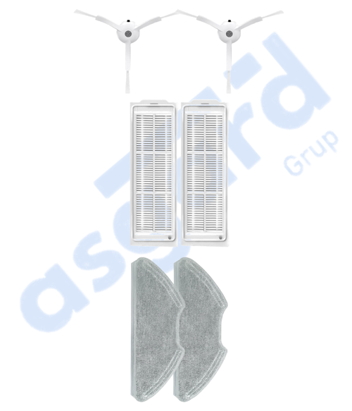 Xiaomi Mop 2 Pro (MJST1SHW) -Mop 2 Lite Uyumlu 2 Yan Fırça 2 Filtre 2 Mop