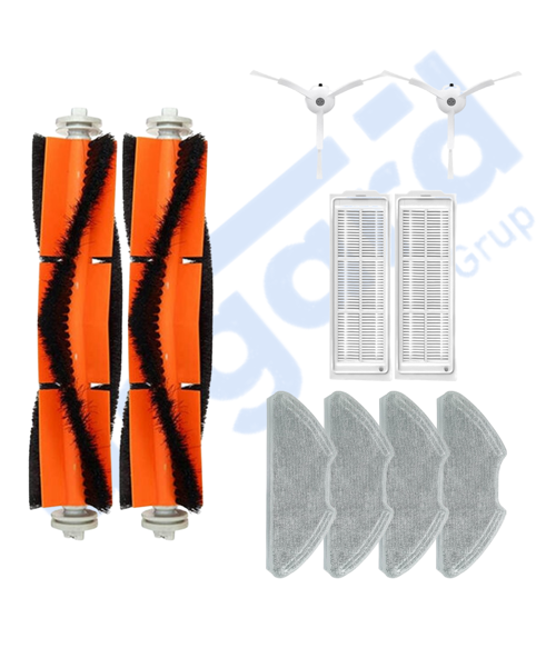 Xiaomi Mop 2 Pro (MJST1SHW) -Mop 2 Lite Uyumlu 2 Ana Fırça 2 Yan Fırça 2 Filtre 4 Mop