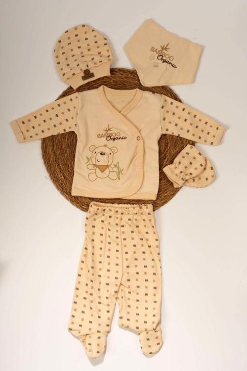 Organik Bamboo 5'li Yenidoğan Takımı