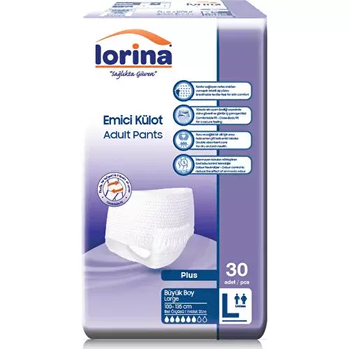 Emici Külot Büyük Boy Large 30'lu 1 Paket / 30 Adet