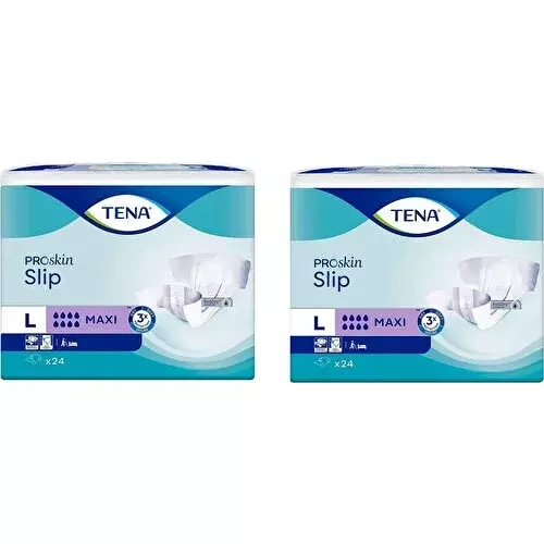 Proskin Slip Maxi 8 damla Büyük Boy Large Belbantlı Hasta Bezi 24'lü 2 paket / 48 adet