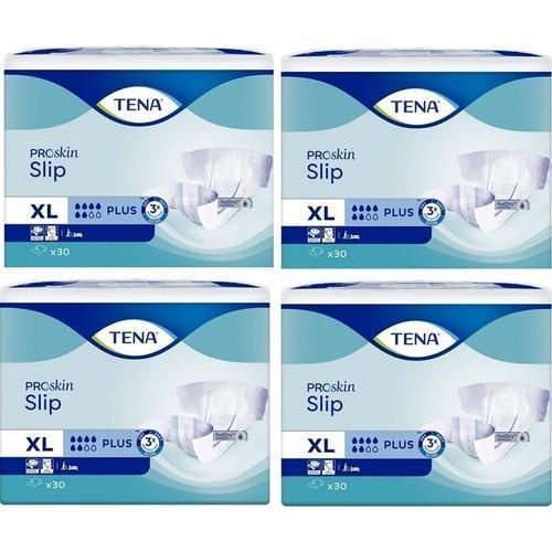 Proskin Slip Plus 6 damla Ekstra Büyük Boy Xlarge Belbantlı Hasta Bezi 30'lu 4 paket / 120 adet