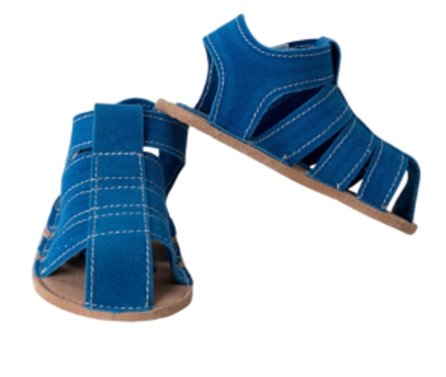 İlk Adım Nubuk Bebek Sandalet Mavi