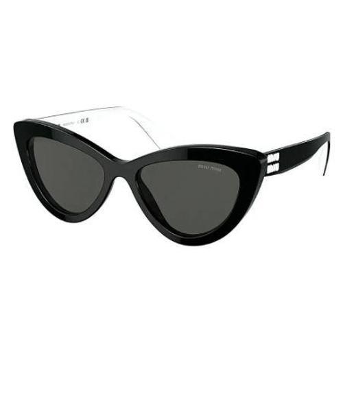 MIU MIU 04YS 10G5S0 54 Kadın Cat Eye Siyah Kemik Güneş Gözlüğü